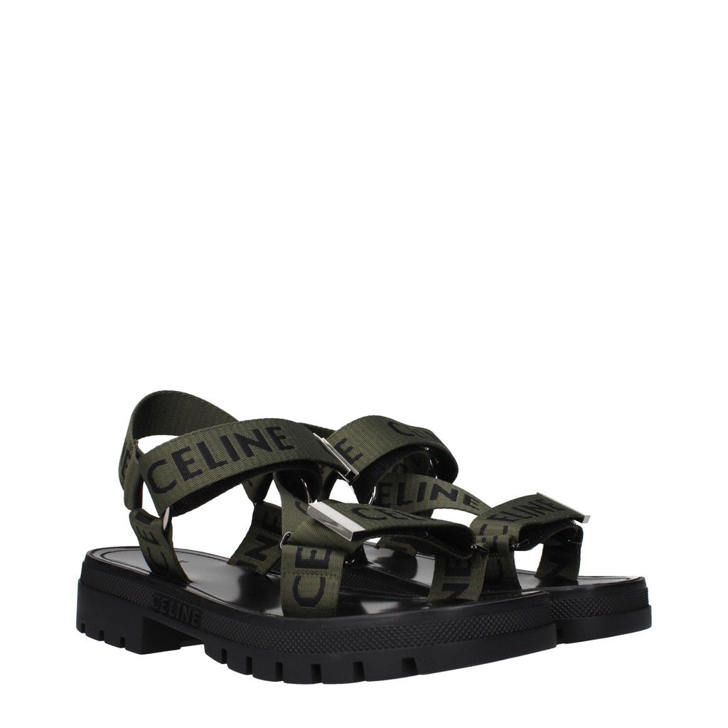 Celine Leo Sandalen – Groen / Zwart