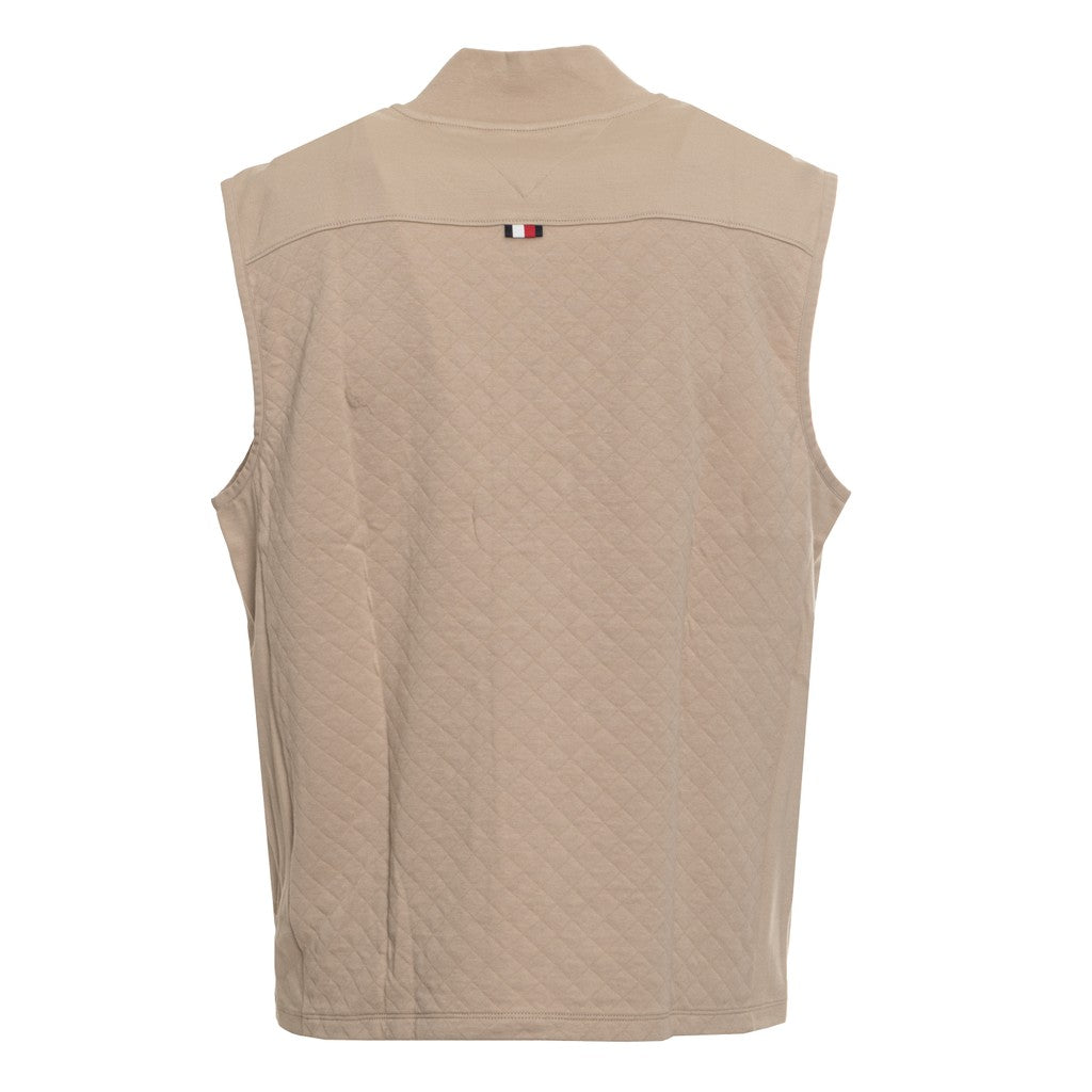 Tommy Hilfiger Doorgestikte bodywarmer – Beige