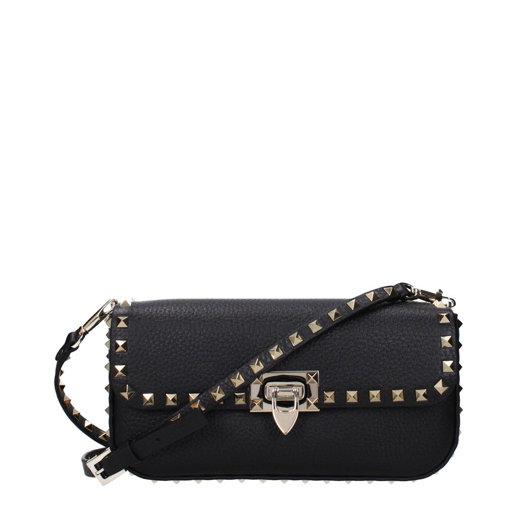 Valentino Garavani Langwerpige crossbodytas – Zwart