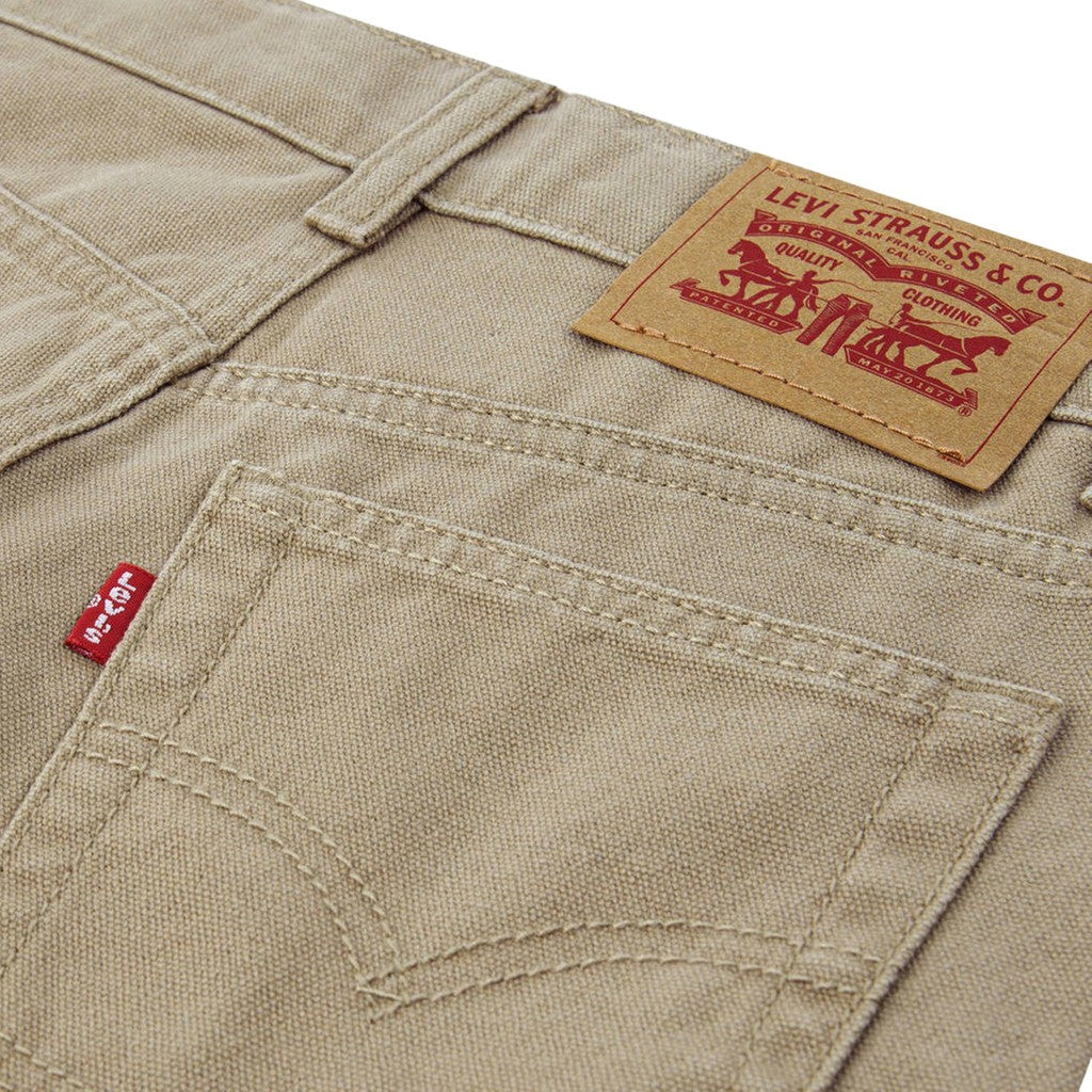 Levi's Kids Broek met vier zakken en rits- en knoopsluiting – Beige