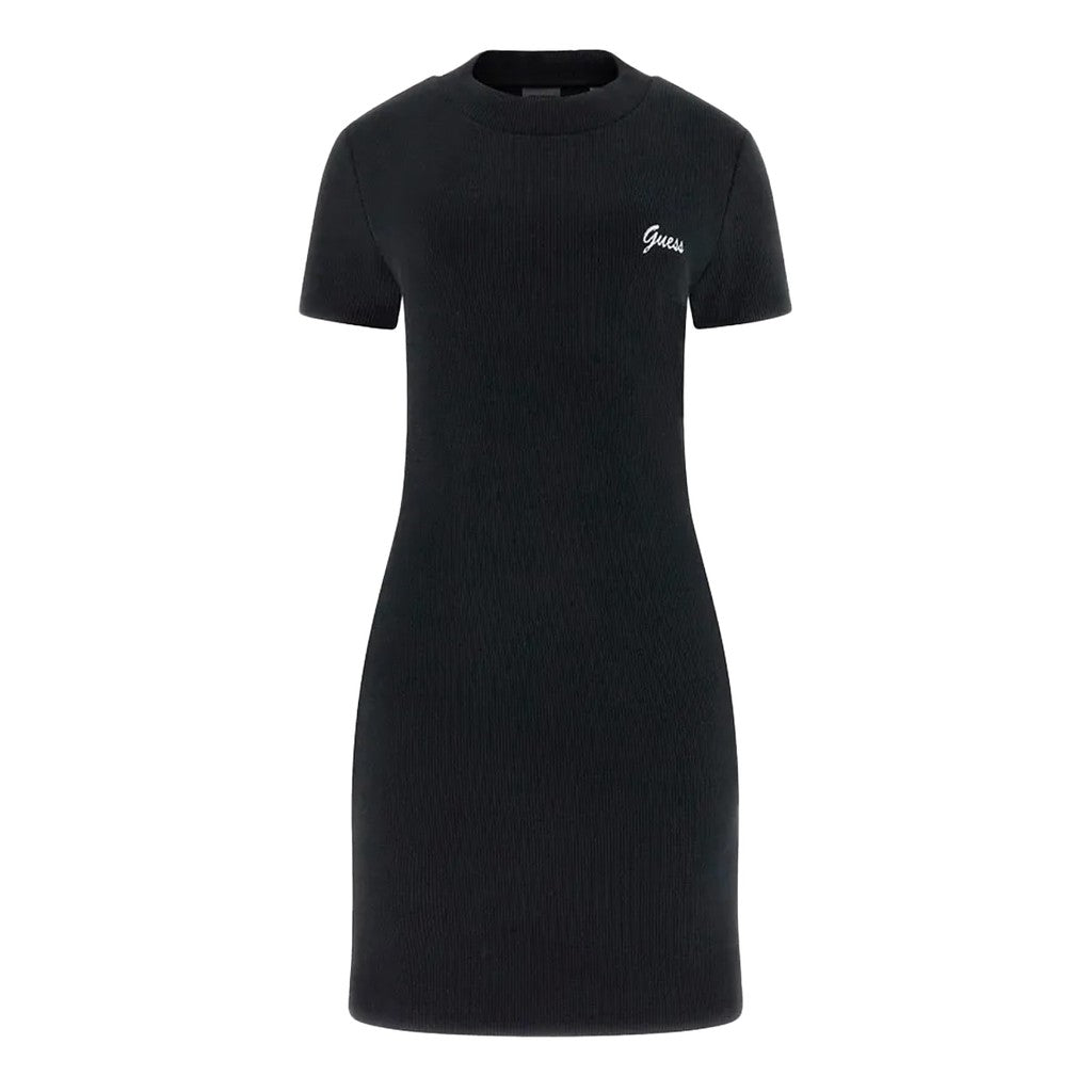 Guess Korte jurk met korte mouwen – Zwart