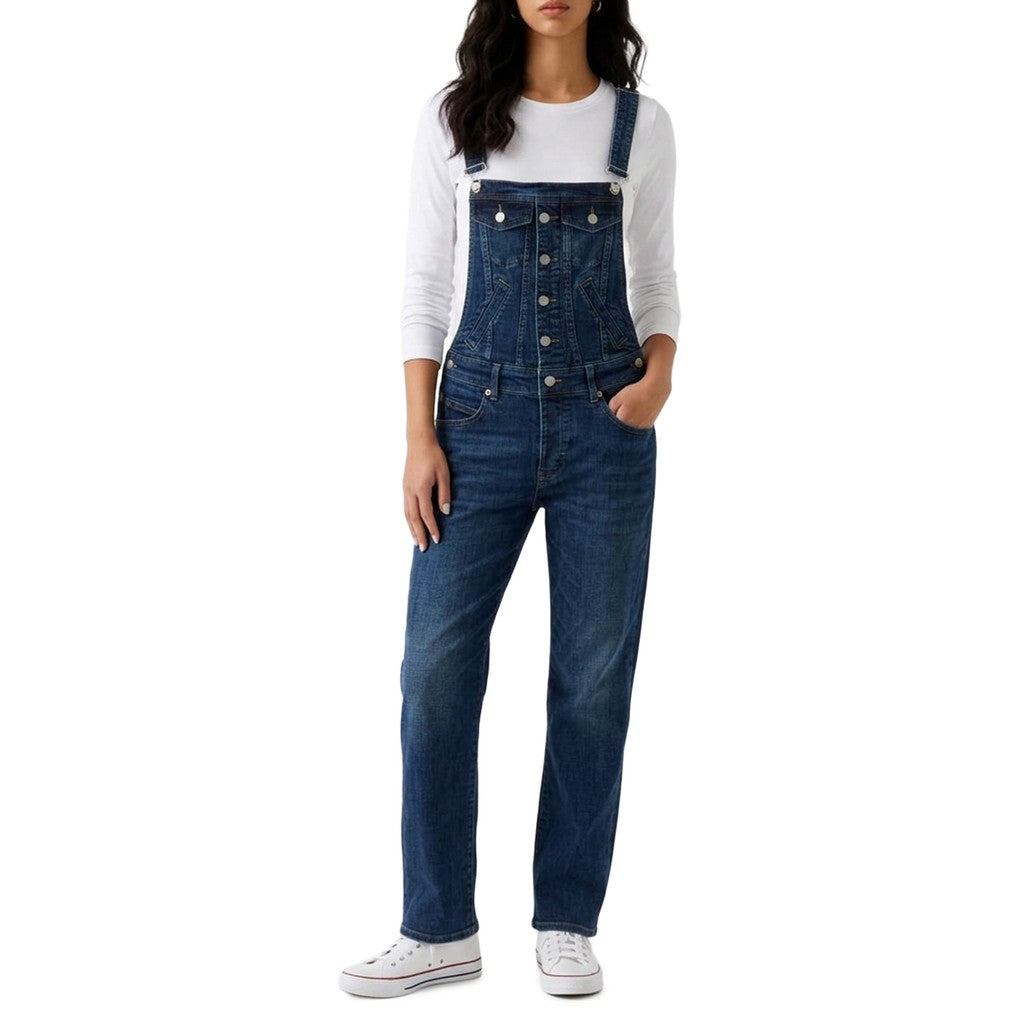 Guess Katoenen jumpsuit – Blauw