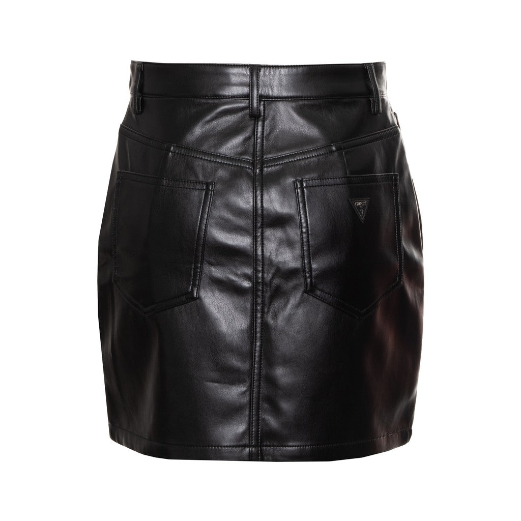 Guess Rok met zak en rits- en knoopsluiting – Zwart