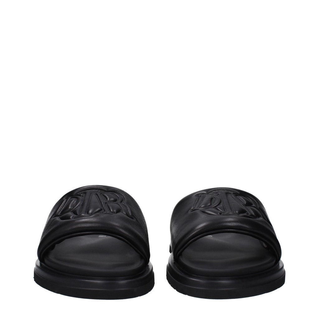 Christian Dior Leren sandalen met rubberen zool – Zwart