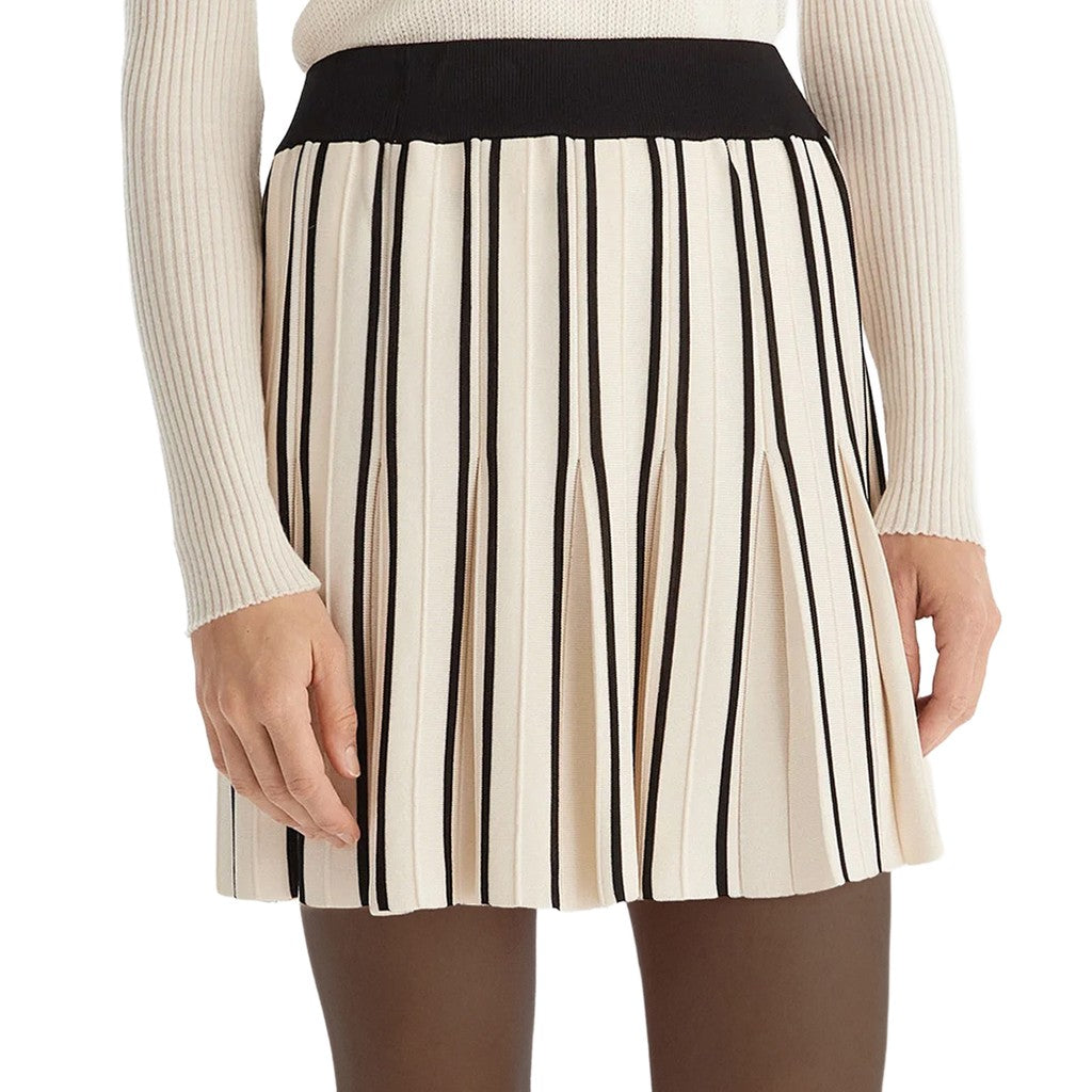 Guess A-lijn rok met logo – Wit / Zwart