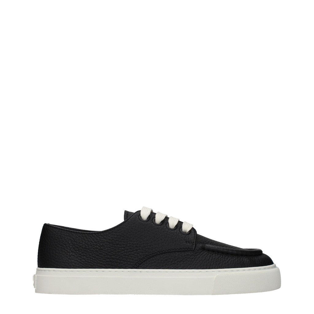 Prada Leren sneakers – Zwart