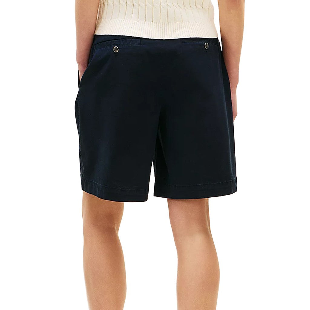 Tommy Hilfiger Bermuda short met paspelzakken en geborduurd logo – Marineblauw