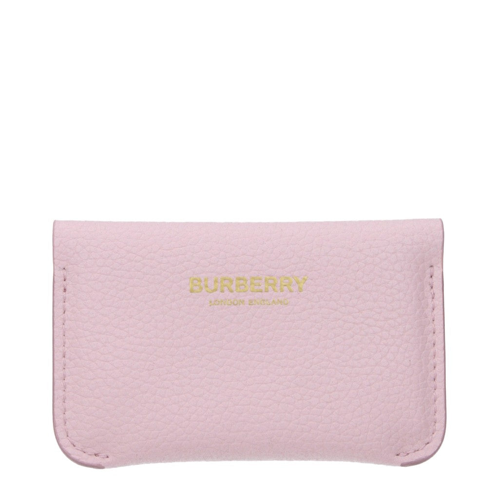 Burberry Leren Kaarthouder – Roze