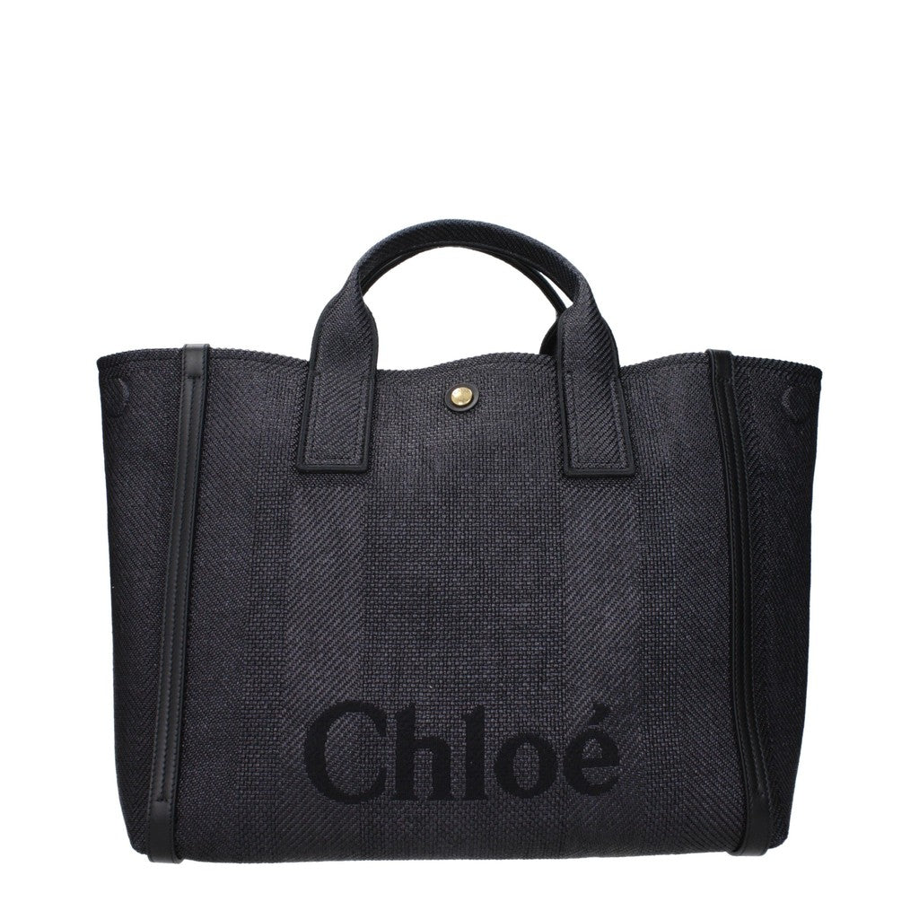 Chloé Carry Shopper – Zwart / Marineblauw