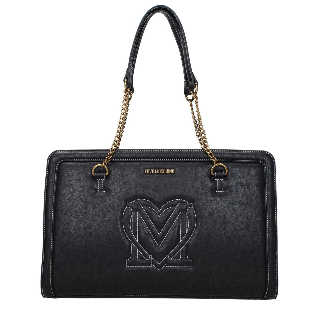 Love Moschino Shopper met twee vakken – Zwart