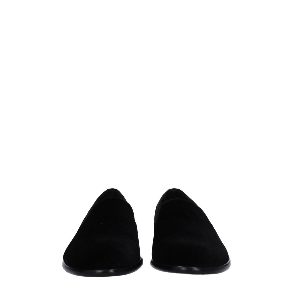 Dolce & Gabbana Fluwelen loafers – Zwart
