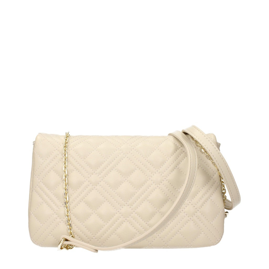 Love Moschino Platte crossbodytas met drie vakken – Ivoor