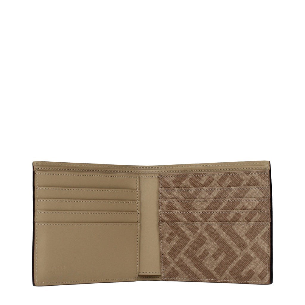 Fendi Portemonnee met acht kaartvakken en vier vakken – Beige