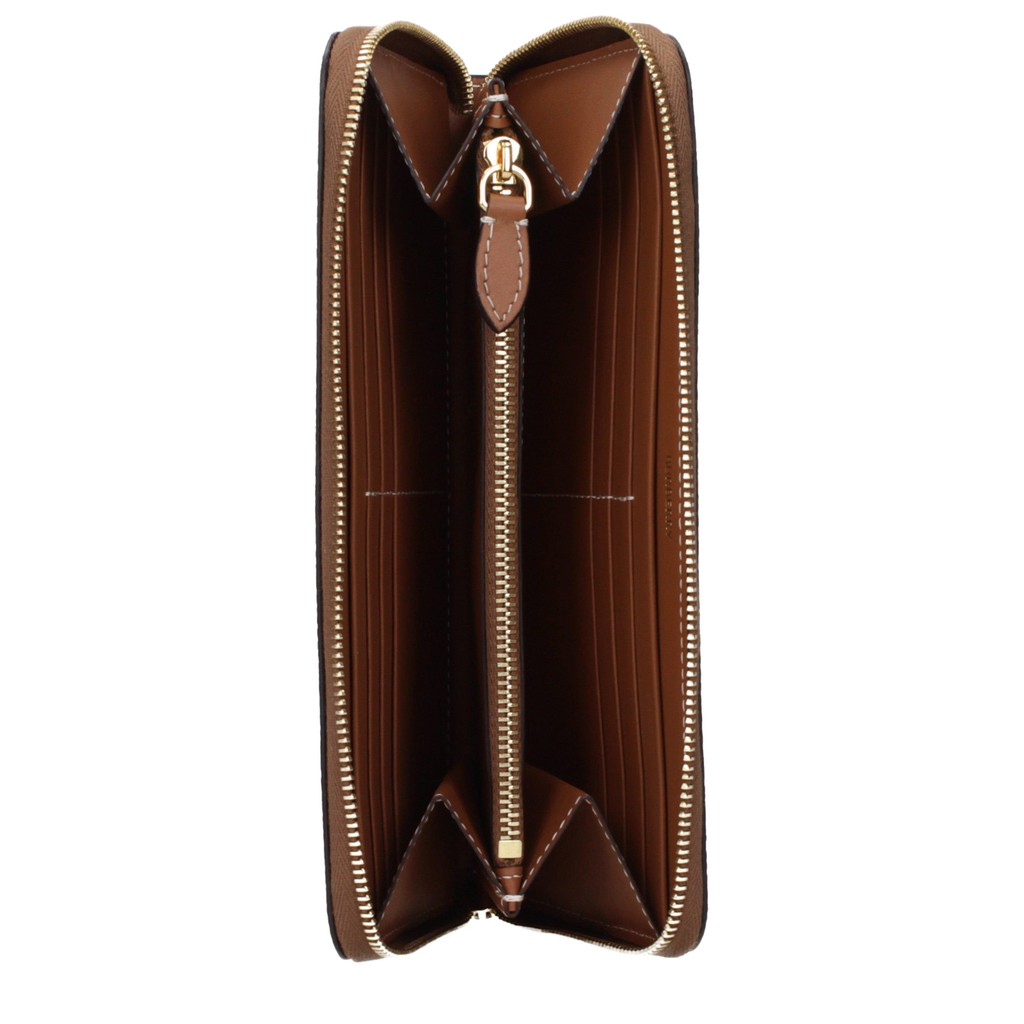 Burberry Ruime portemonnee met ritssluiting – Beige / Bruin