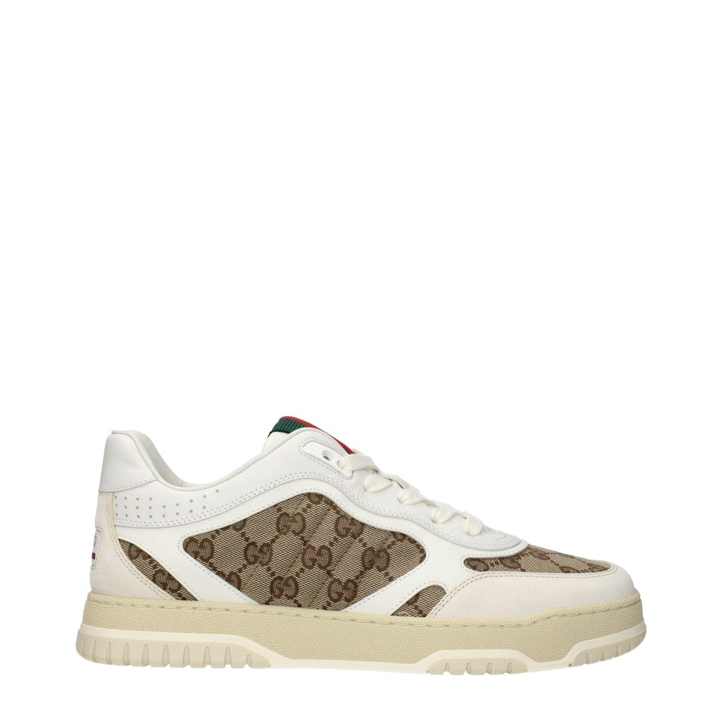 Gucci Re-Web Sneakers – Beige / Wit