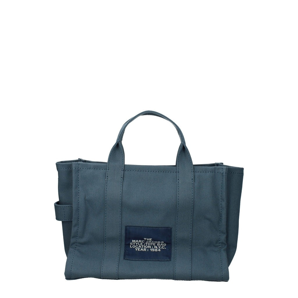 Marc Jacobs The Tote Shopper van stof met schouderband – Blauw
