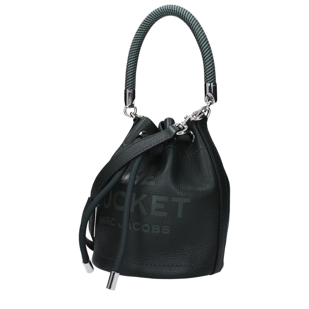 Marc Jacobs Ruime leren crossbodytas – Donkergroen