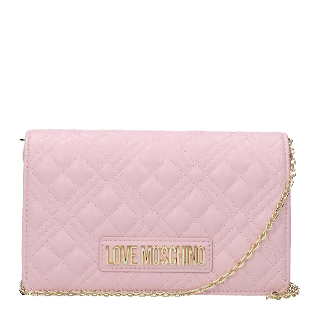 Love Moschino Crossbodytas met goudkleurige details – Roze