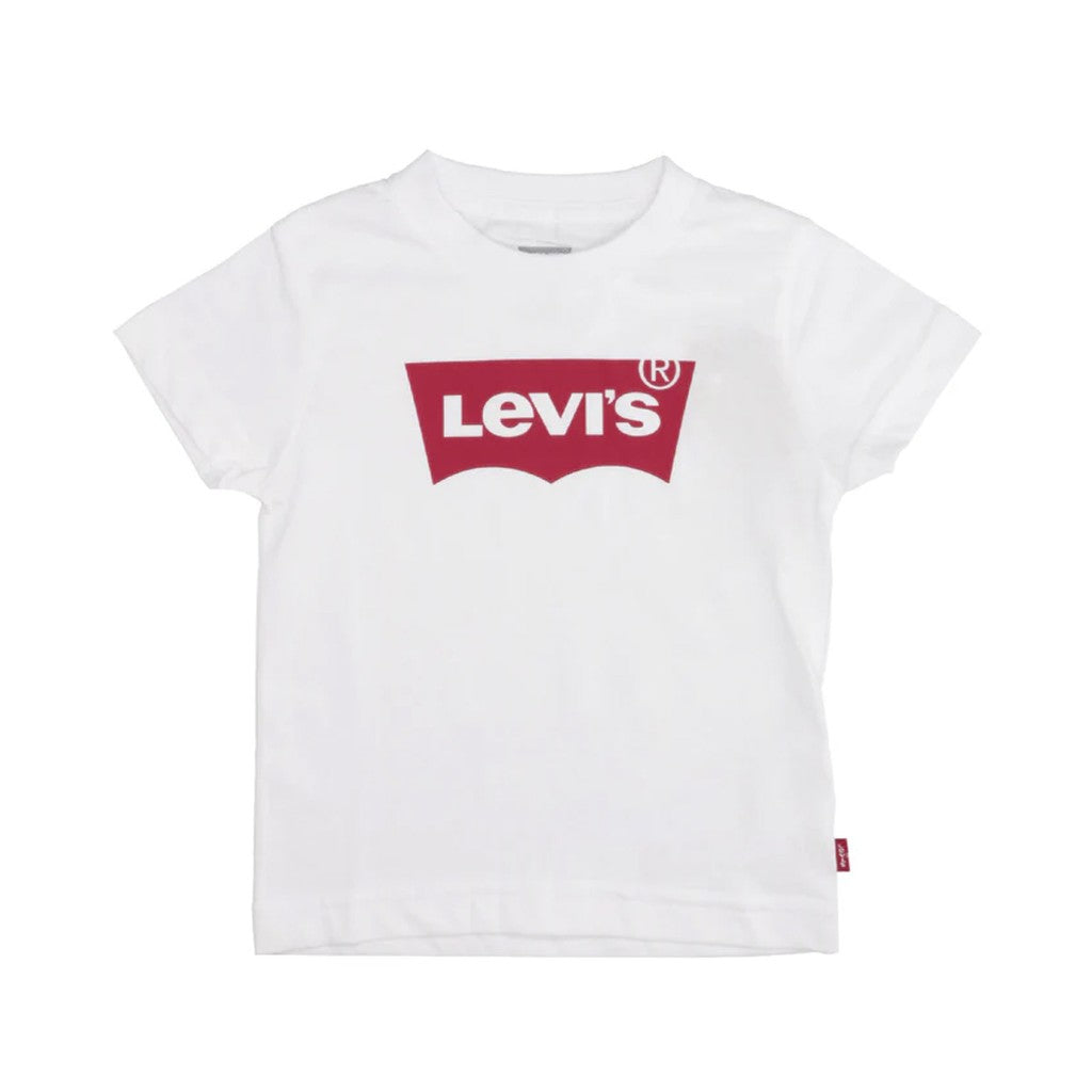 Levi's Kids T-shirt met bedrukt logo – Wit