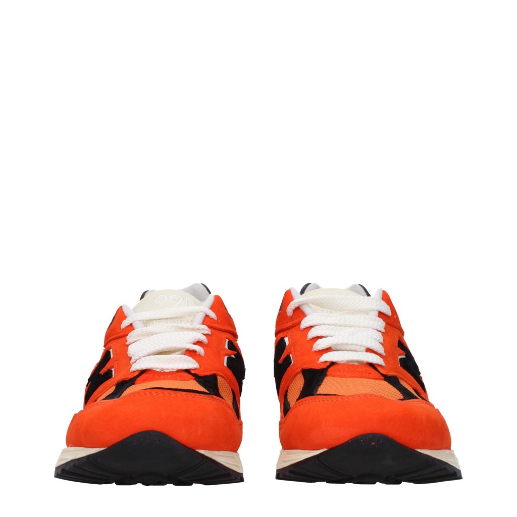 New Balance 990v2 Sneakers van suède en stof – Oranje