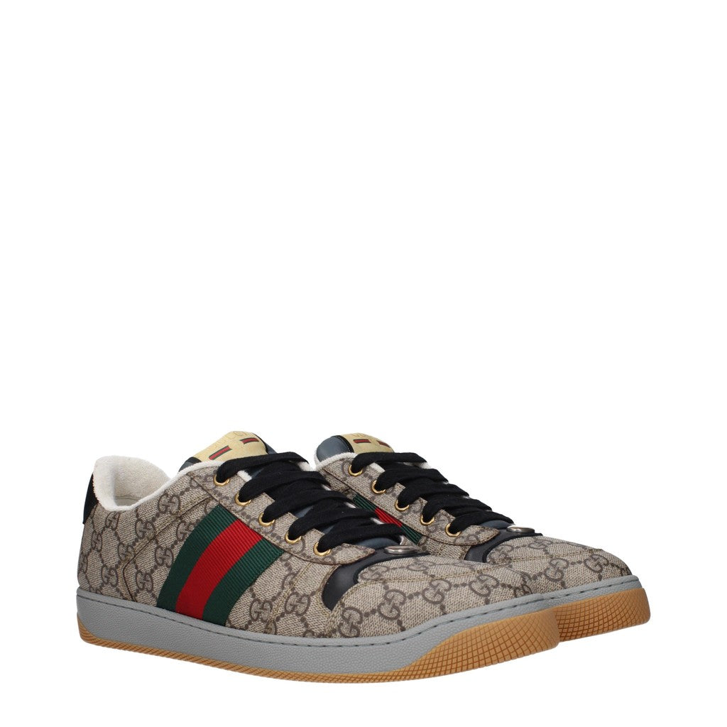 Gucci Screener Sneakers – Beige