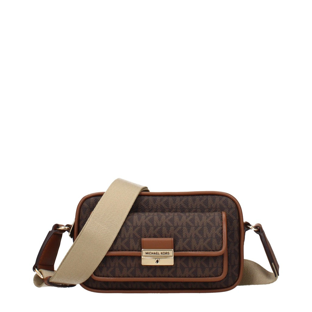 Michael Kors Bradshaw Kleine crossbodytas met 3 kaartvakken – Bruin
