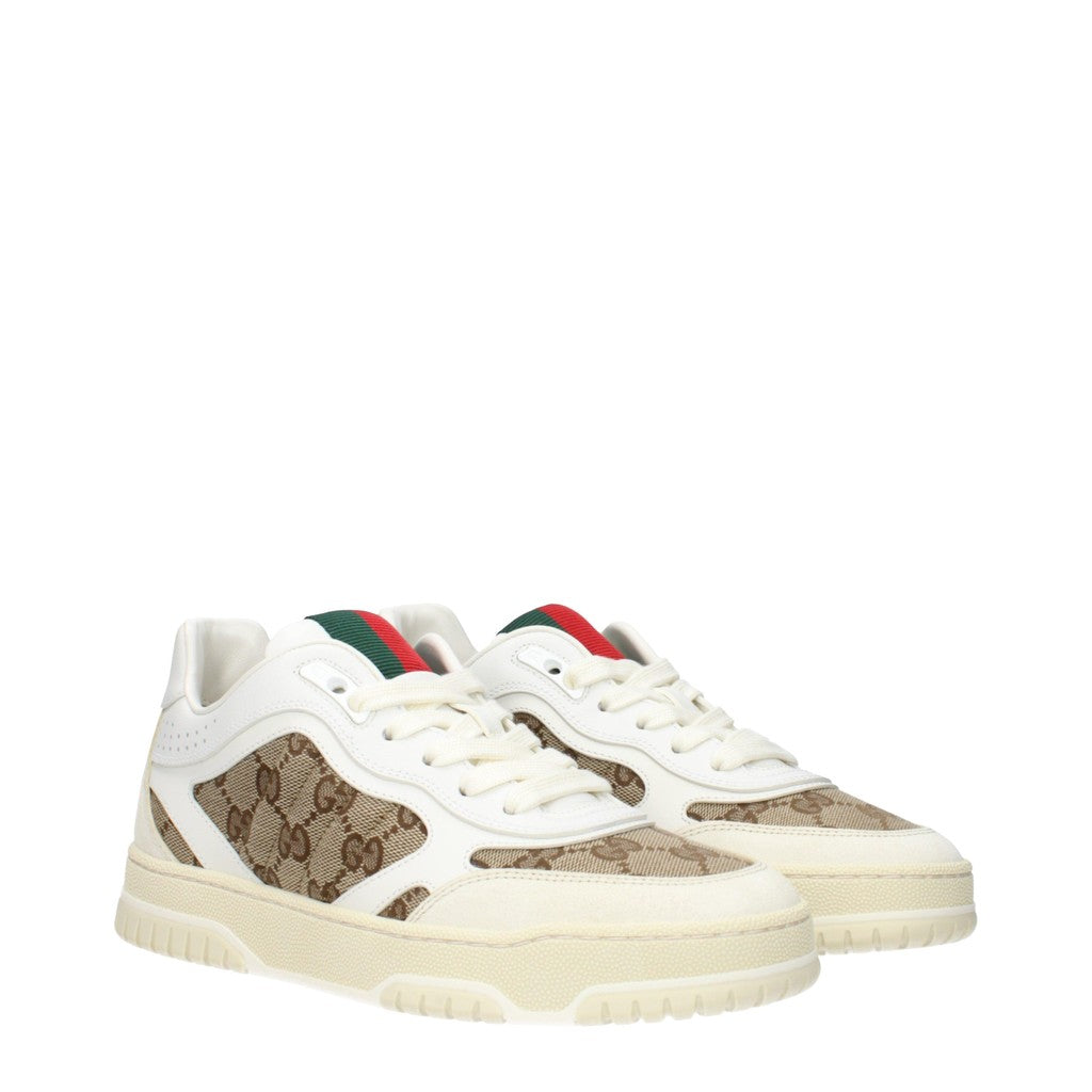 Gucci Re-Web Sneakers – Beige / Wit