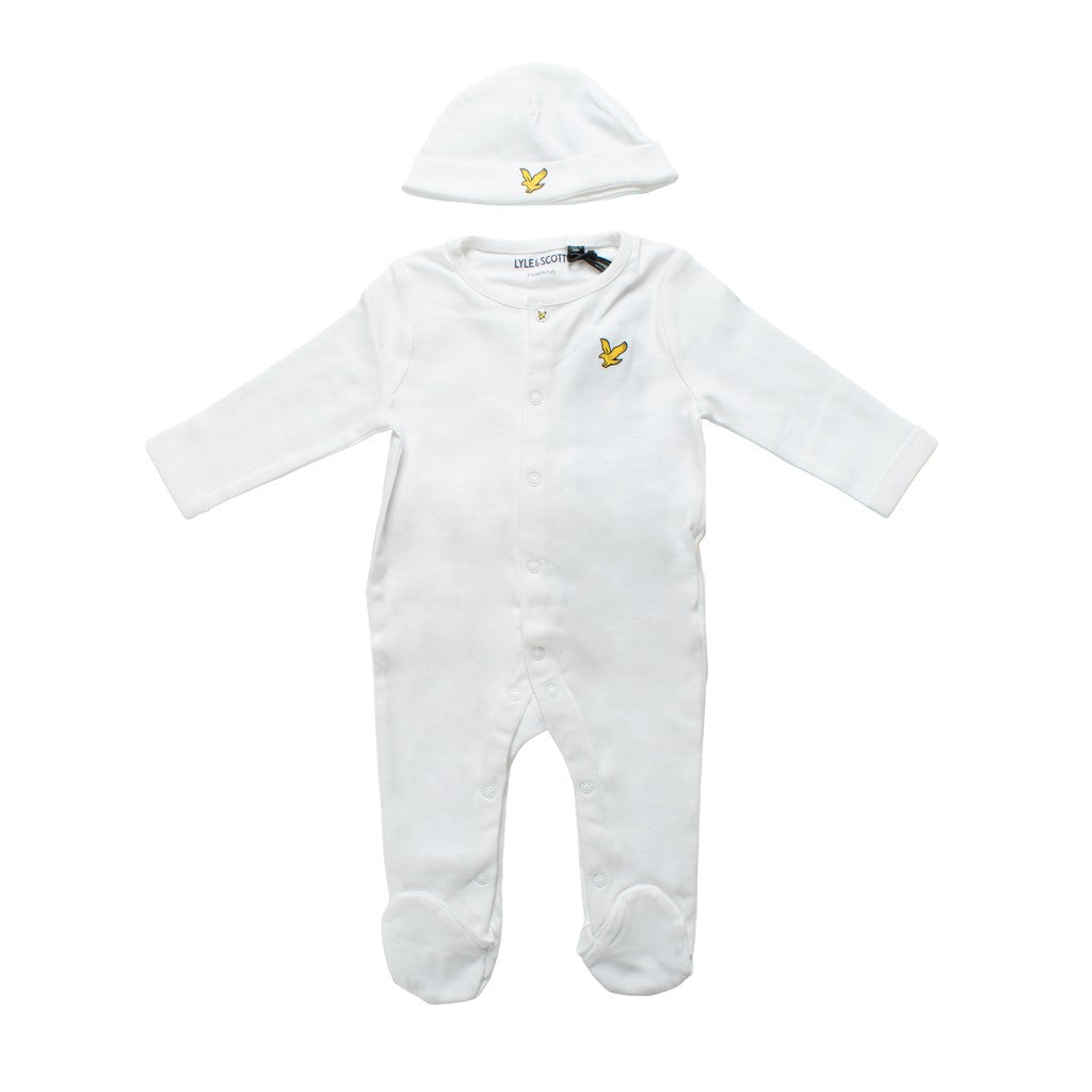 Lyle & Scott Kids Boxpakje met muts – Gebroken wit