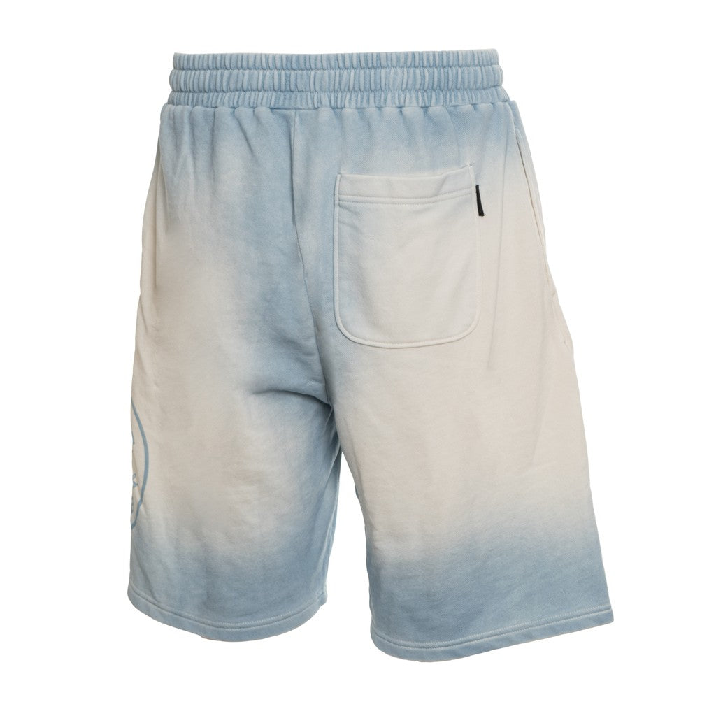 Converse Tweekleurige bermuda short met trekkoord – Lichtblauw / Wit
