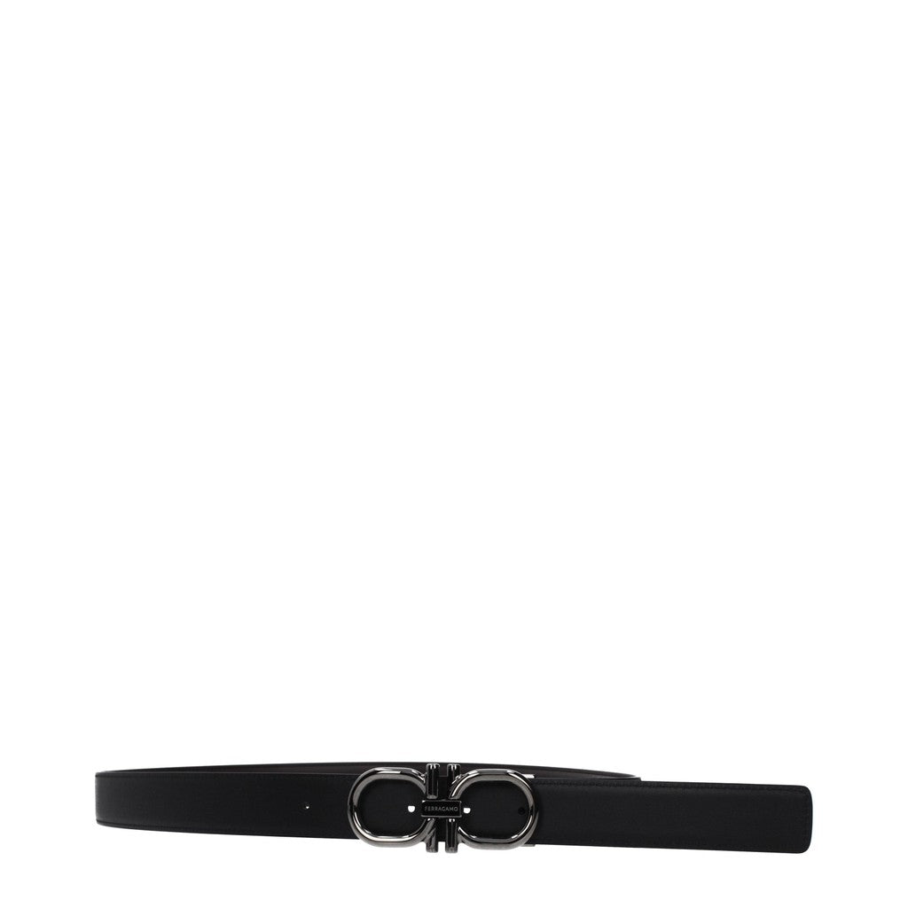 Salvatore Ferragamo Riem met drukknoopsluiting – Bruin / Zwart