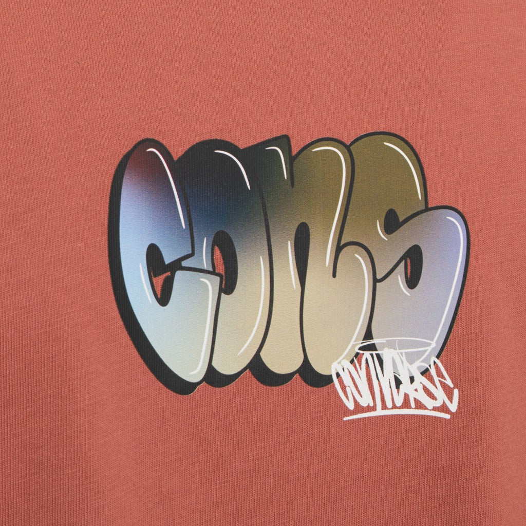 Converse T-shirt met ronde hals en print – Oranje