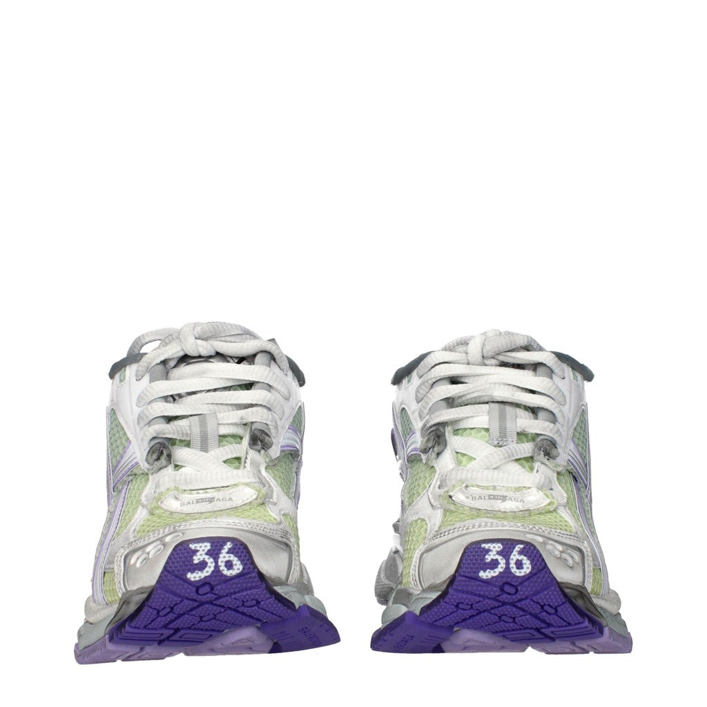 Balenciaga Runner Sneakers met lage plateauzool – Grijs / Paars