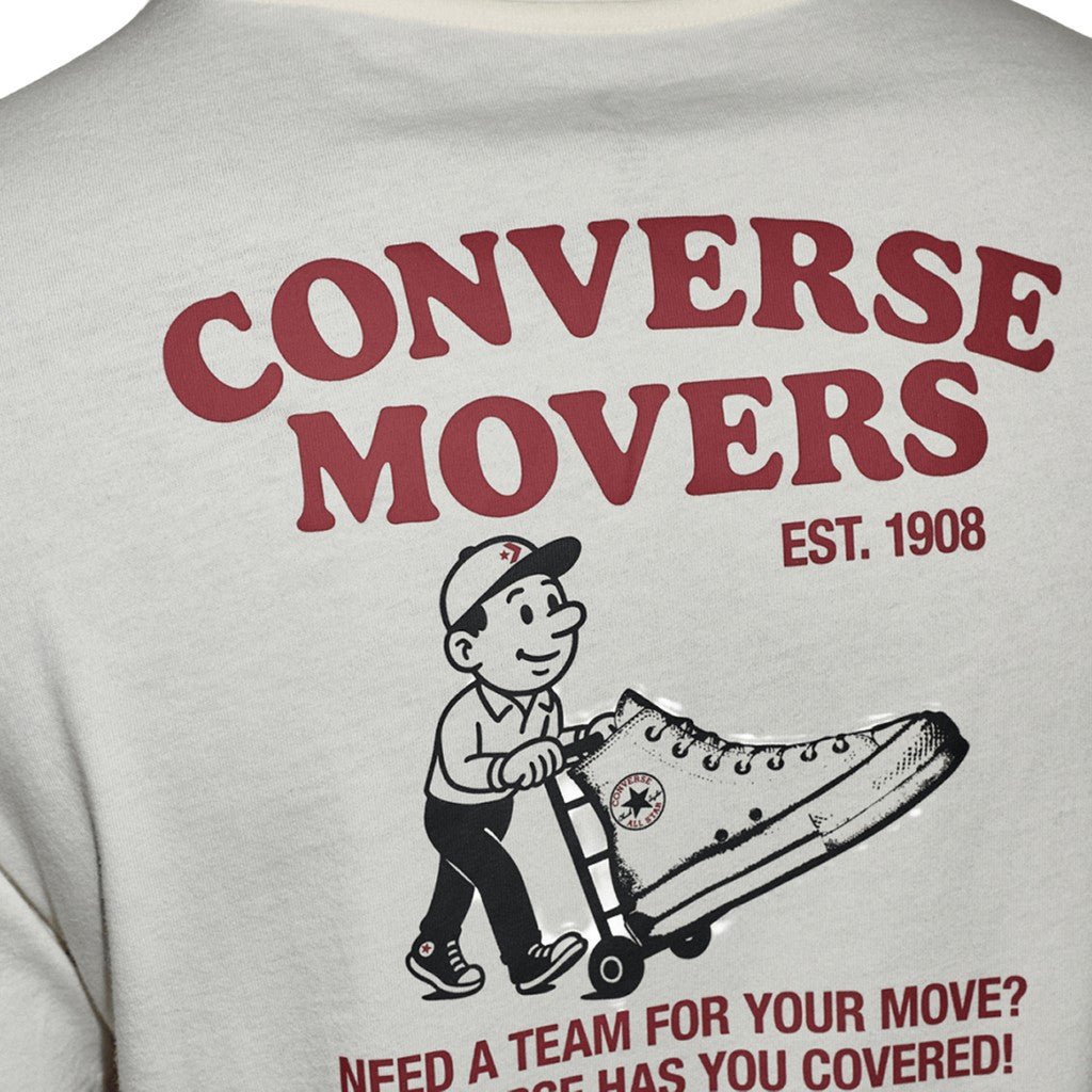 Converse T-shirt met ronde hals en print – Wit