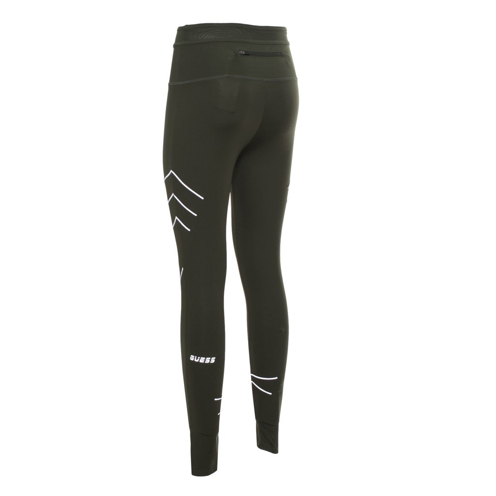 Guess Tweekleurige legging met bedrukt logo – Donkergroen