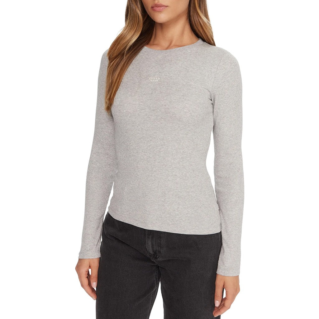 Guess T-shirt met lange mouwen – Grijs