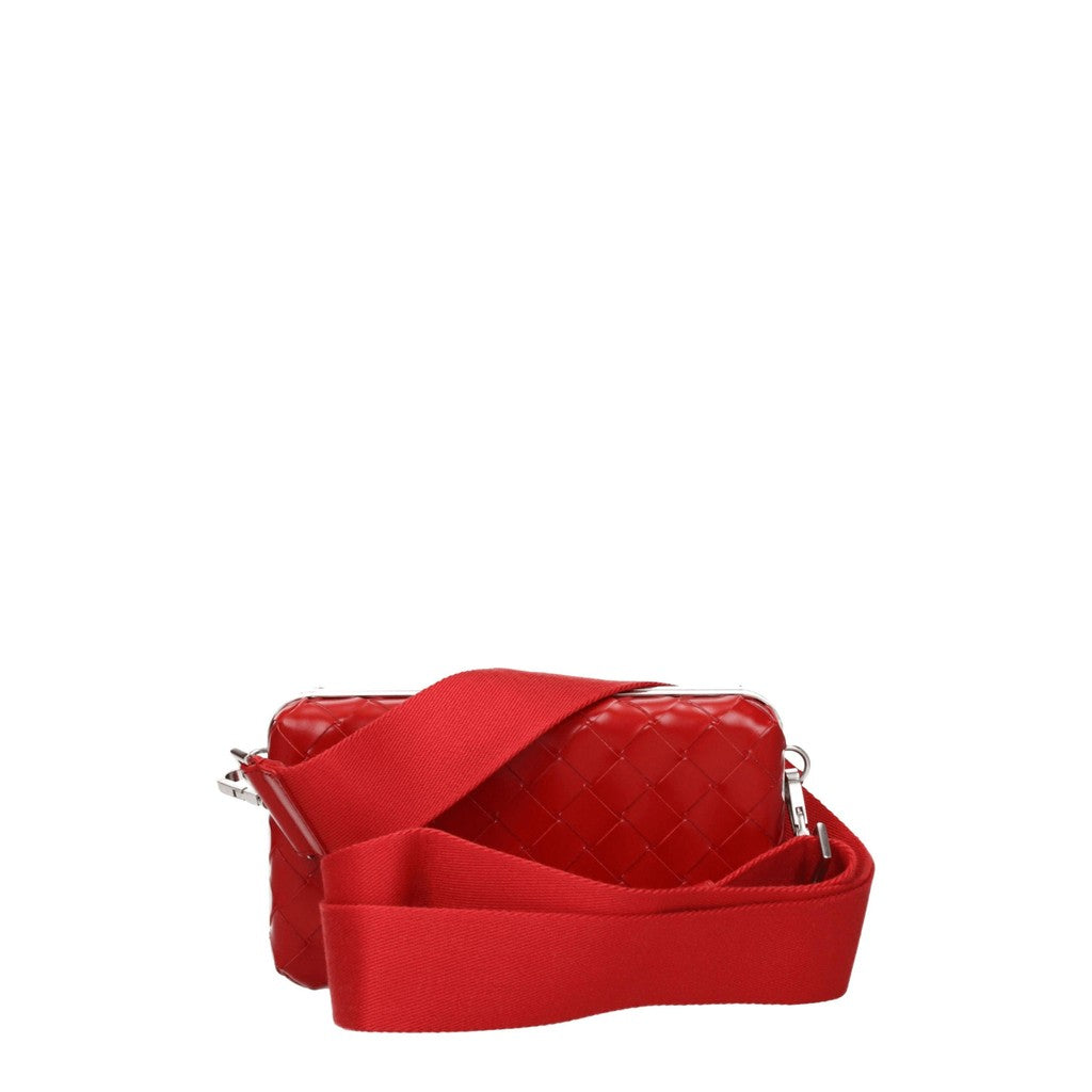 Bottega Veneta Compacte leren crossbodytas – Rood