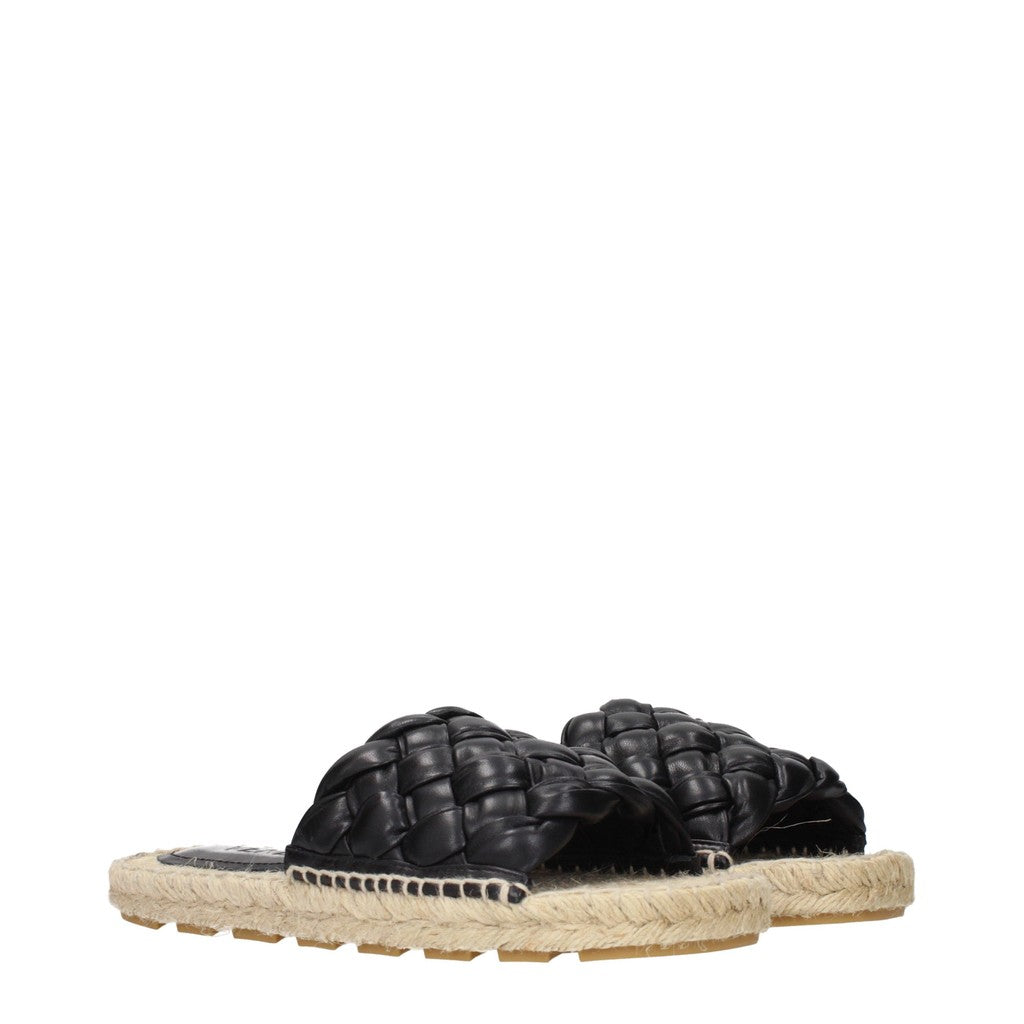 Bottega Veneta Sandalen met open neus en rubberen zool – Zwart
