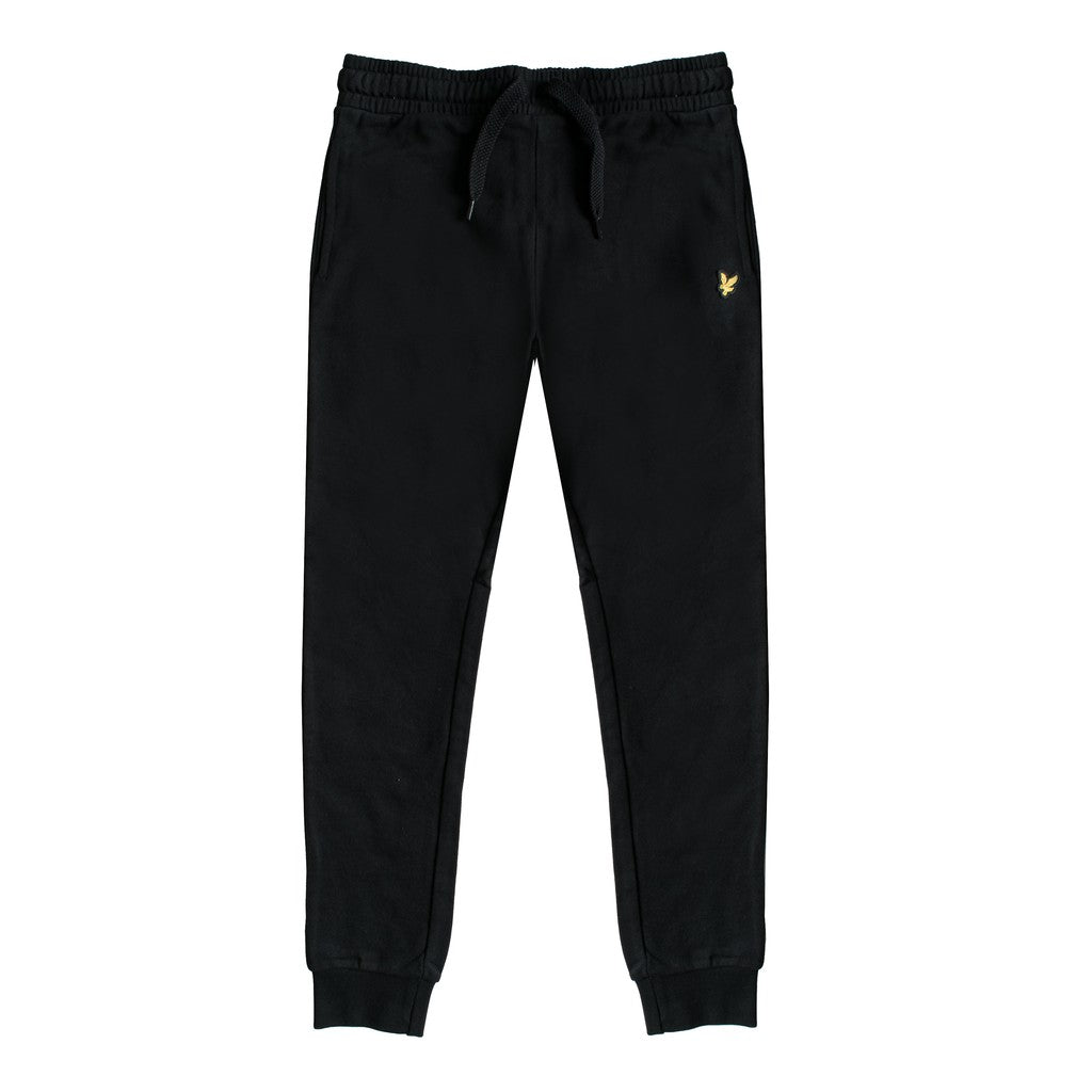 Lyle & Scott Kids Joggingbroek met trekkoord en logo – Zwart