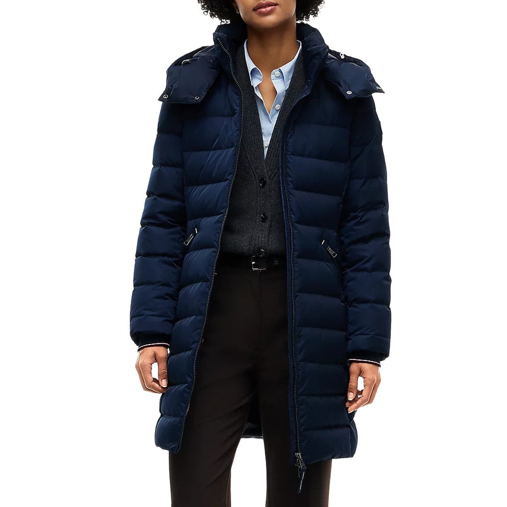 Tommy Hilfiger Gewatteerde jas met capuchon – Blauw