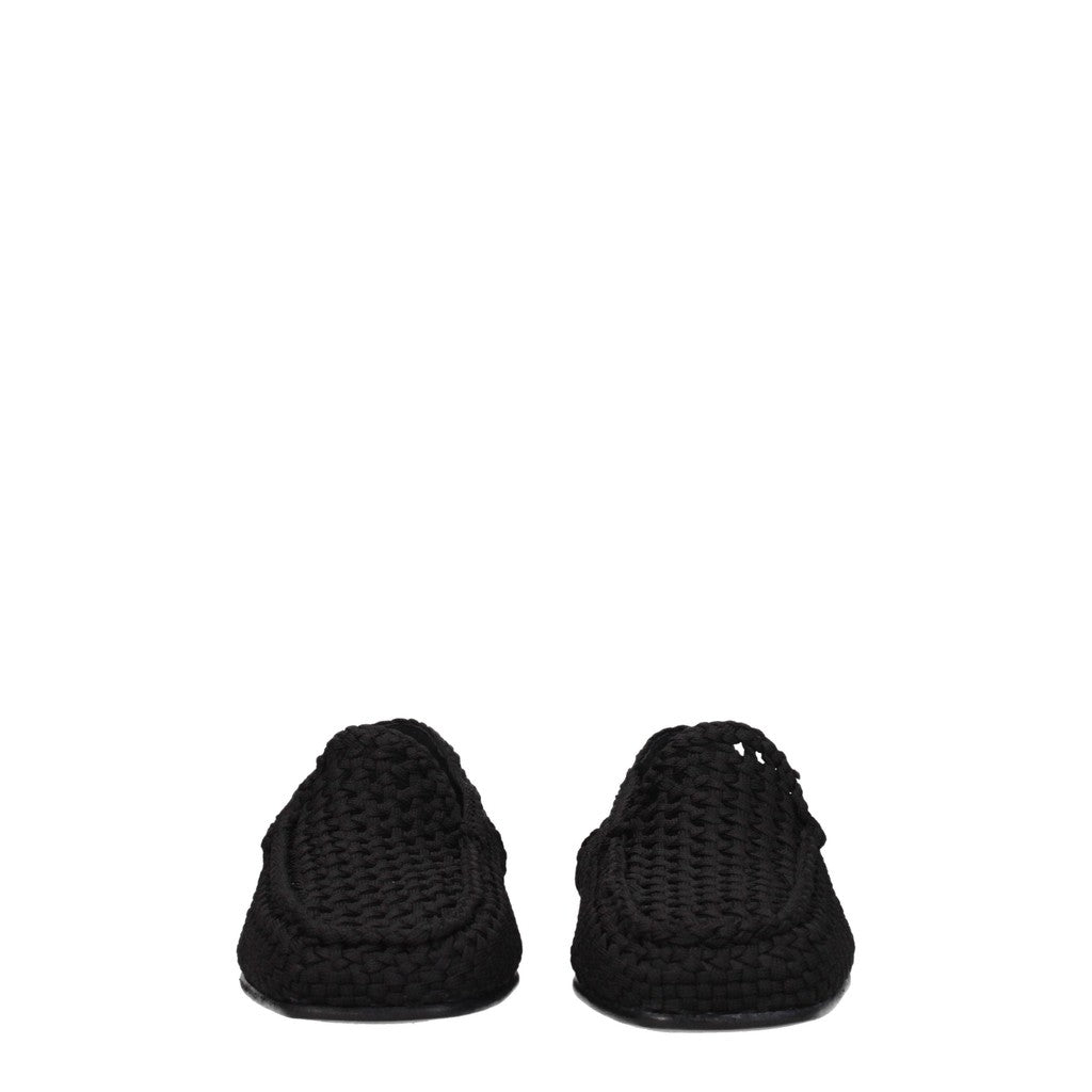 Dolce & Gabbana Stoffen loafers – Zwart