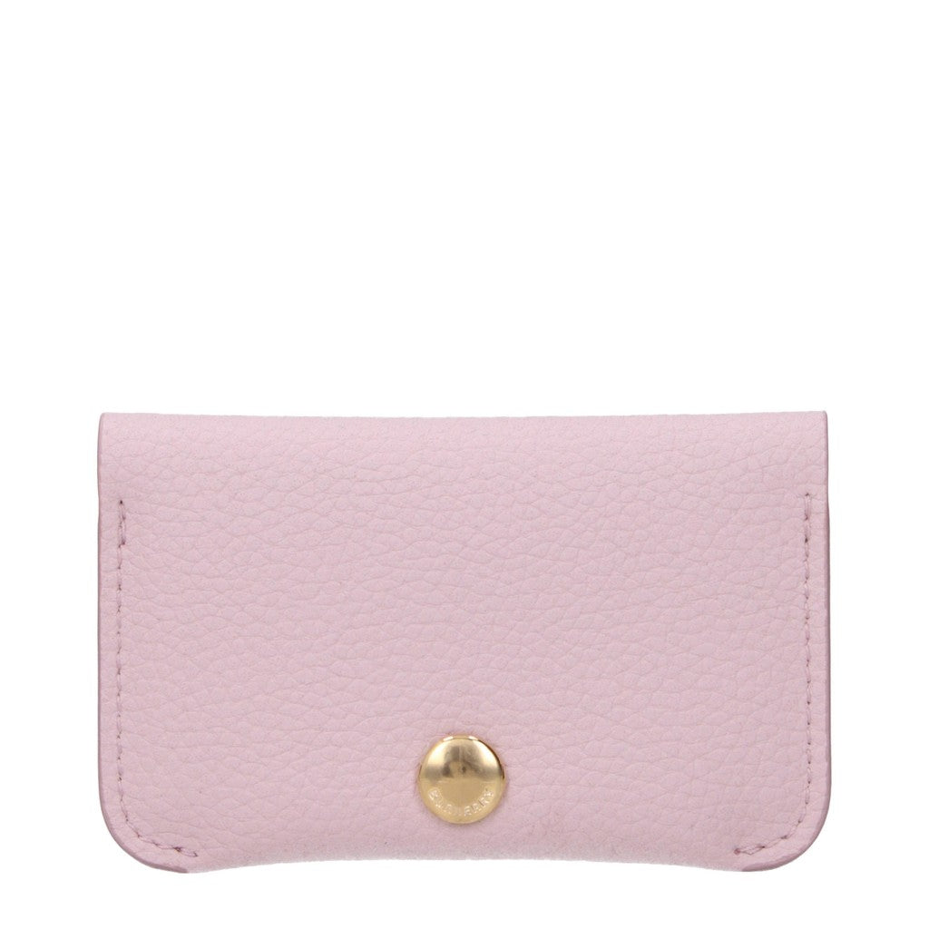Burberry Leren Kaarthouder – Roze
