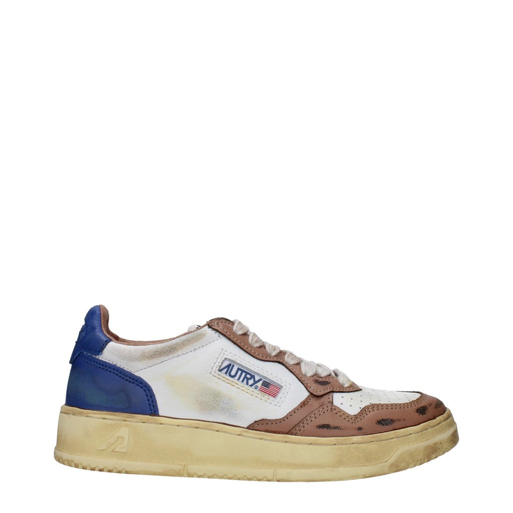 Autry Medalist Super Vintage Sneakers van leer – Wit / Bruin