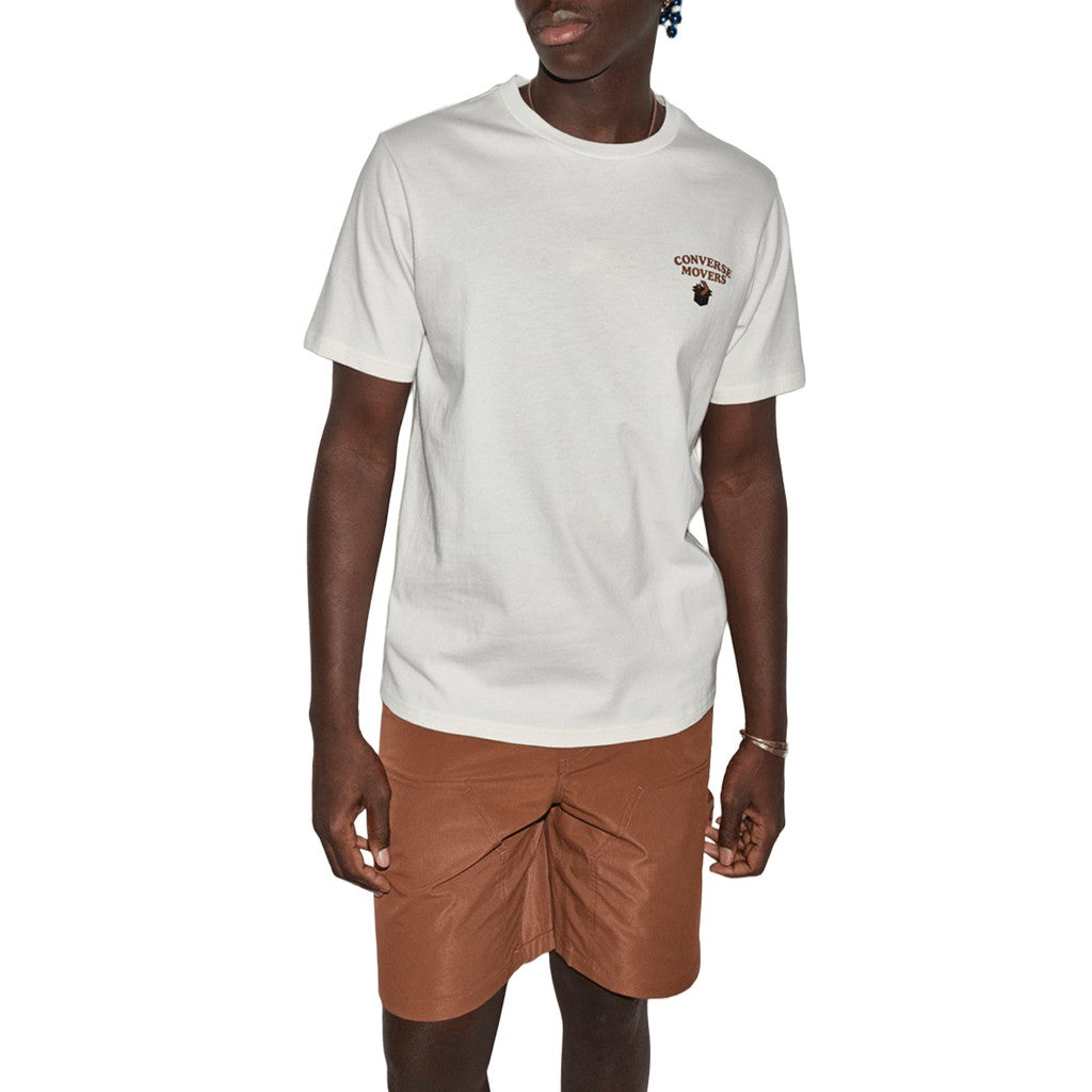 Converse T-shirt met ronde hals en print – Wit