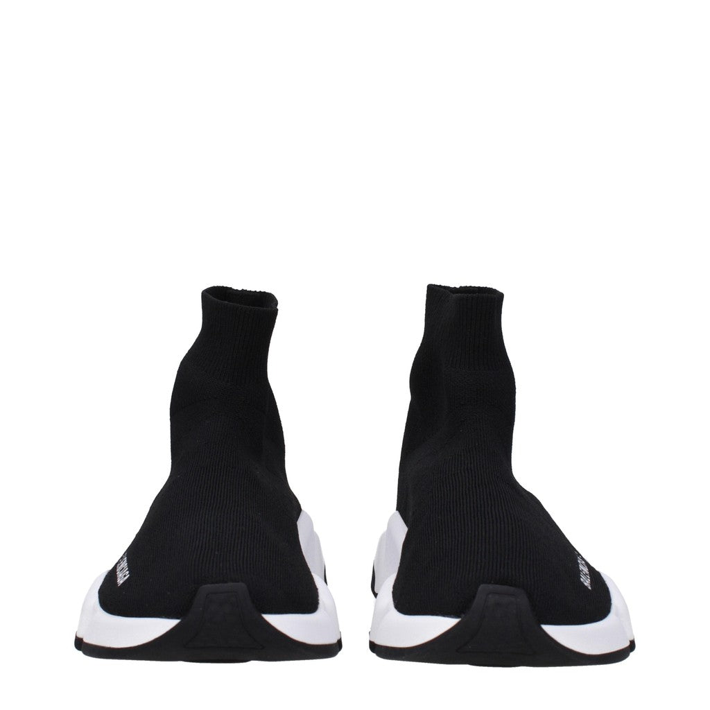 Balenciaga Speed Sneakers van textiel met rubberen zool – Zwart / Wit