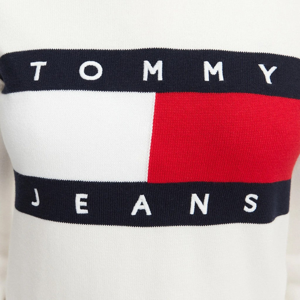 Tommy Jeans Trui met ronde hals – Gebroken wit