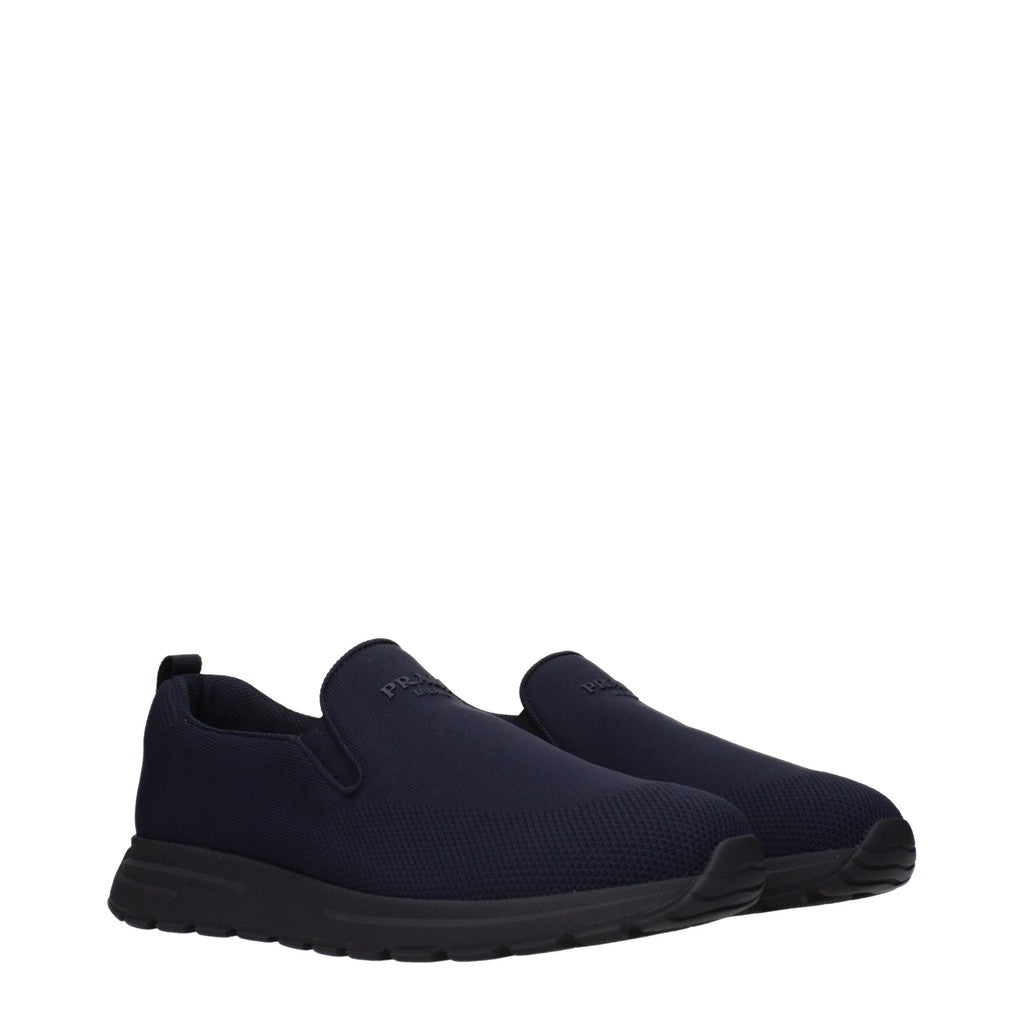 Prada Gebreide slip-on sneakers – Blauw