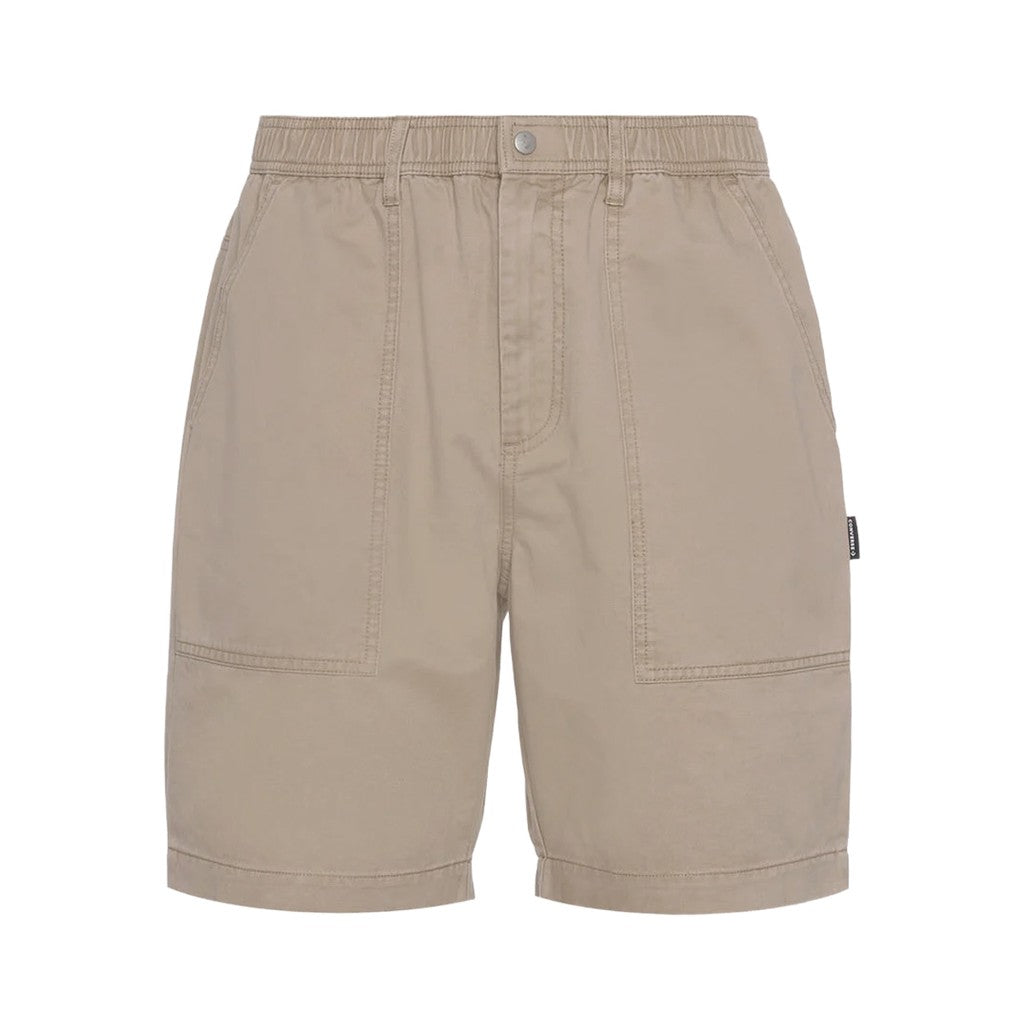 Converse Bermuda short met knoop- en ritssluiting en logo – Beige