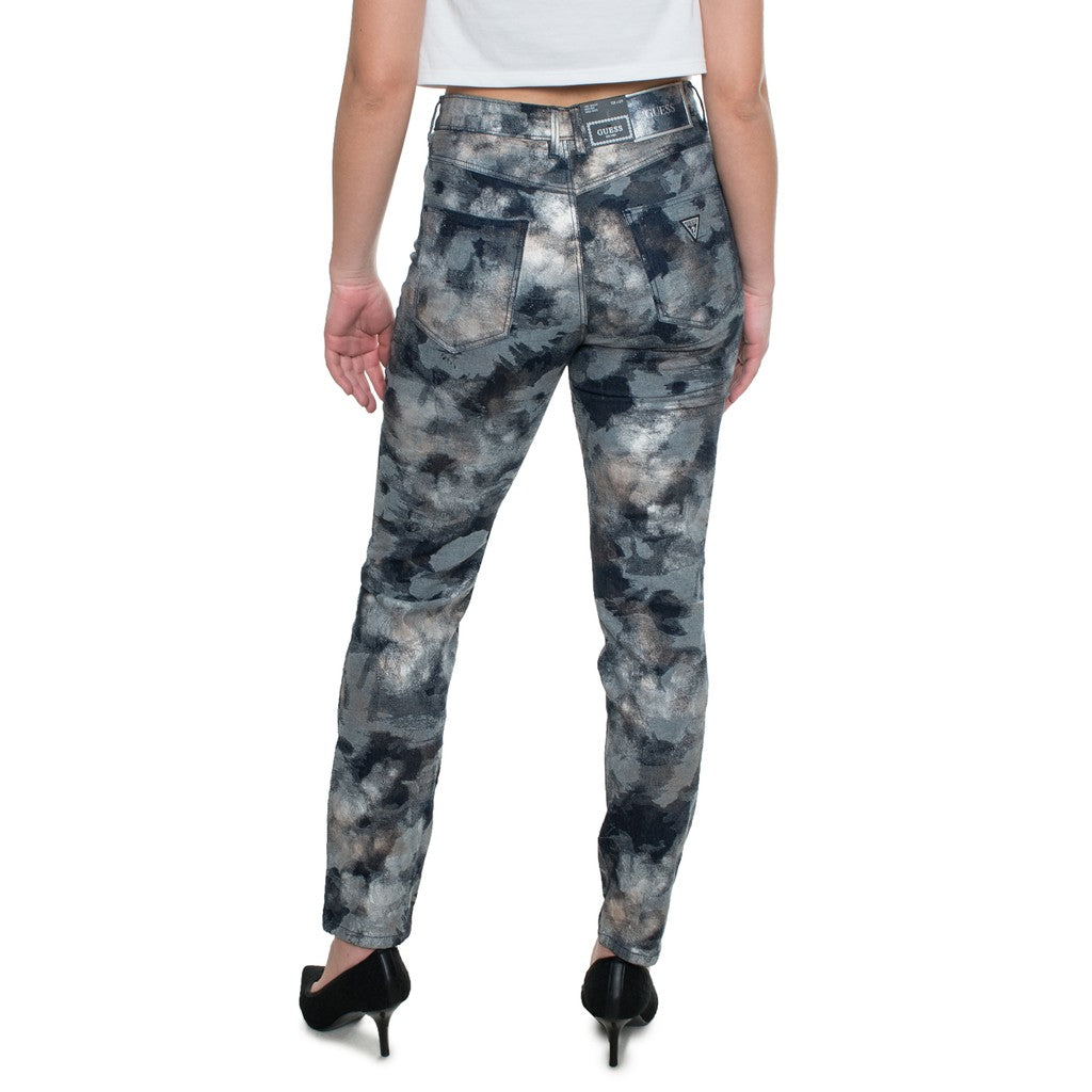 Guess Meerkleurige skinny broek met vijf zakken – Meerkleurig