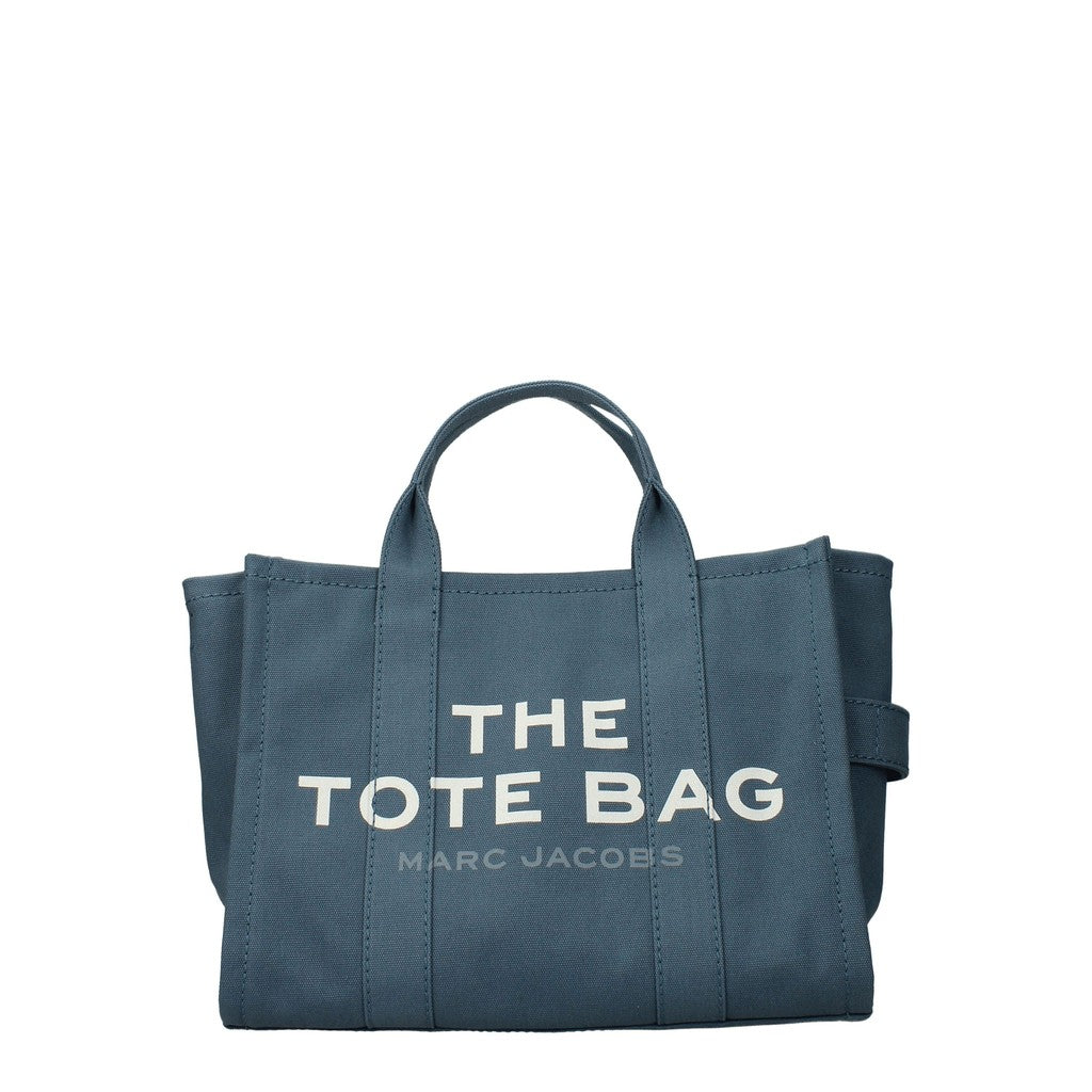 Marc Jacobs The Tote Shopper van stof met schouderband – Blauw