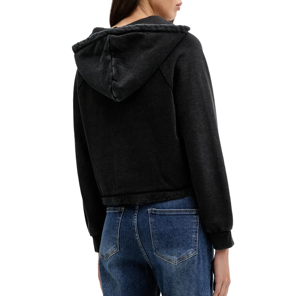 Guess Hoodie met bedrukt logo – Zwart